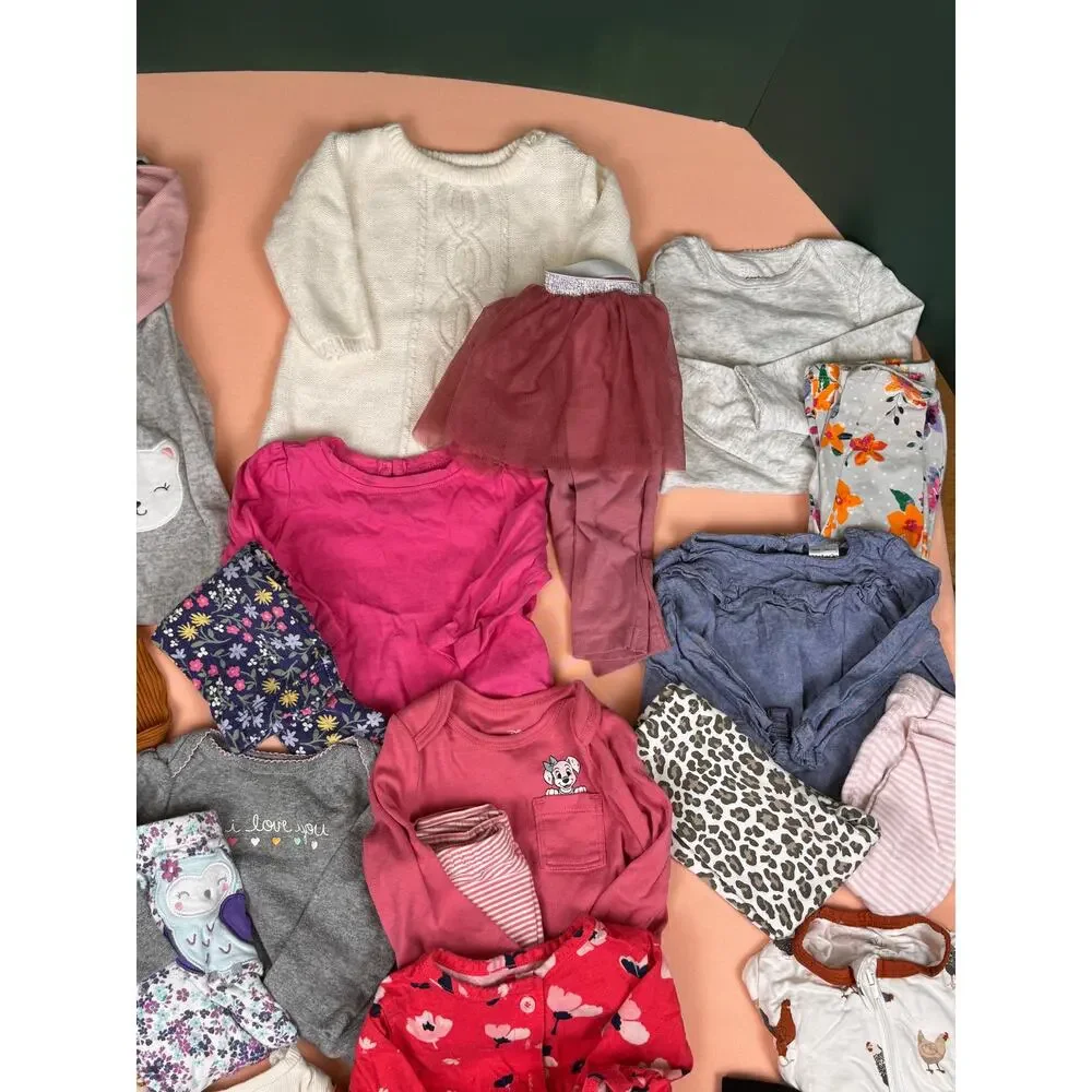 Huge Baby Girl 3-6M Fall/Winter Clothing Lot - 24 Pieces #646